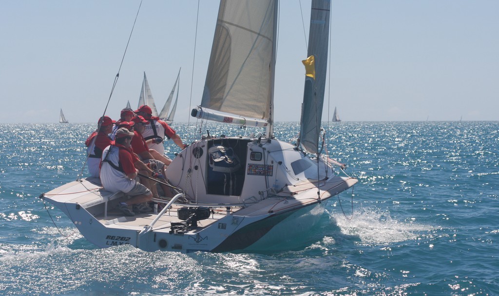 This Stealth 8, Stealthy pictured her at Airlie Beach Race Week will race in both the Heaven Can Wait One Lap Dash and then will roll on for the 24 hour race. Can you handle 24 hours on Lake Macquarie? © Sail-World.com /AUS http://www.sail-world.com